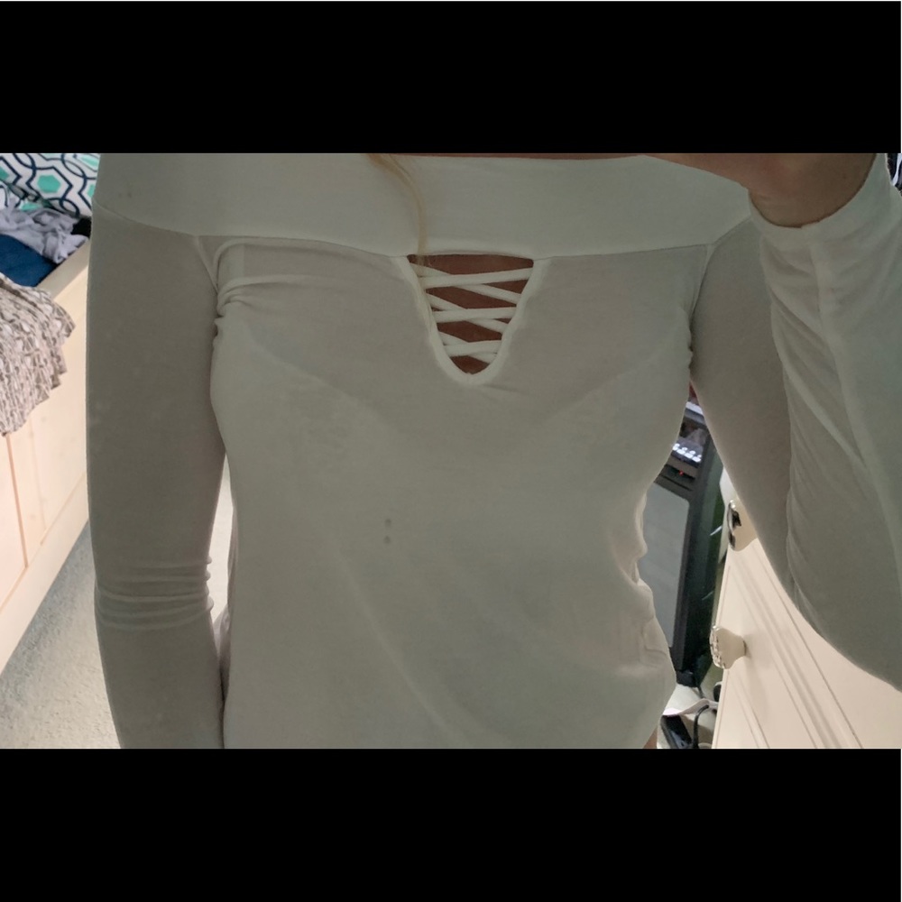 Long sleeve white shirt